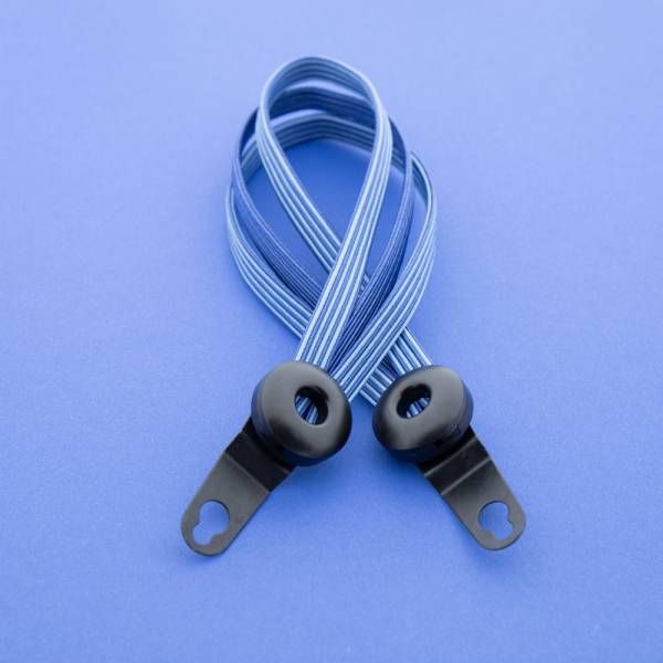 Qibbel Widek Spanngurt Venture 24 schwarze Klammern blau weiß
