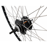 Shimano achterwiel 28 inch nexus 7 naaf (zwart) - zac2000 velg (zwart zilver) met rvs spaken - voor schijfrem