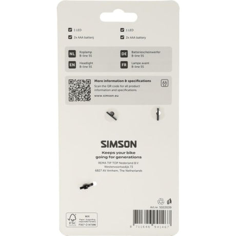 Rema Tip Top Niederlande b.v. Simson Scheinwerfer Aurora B-Line 5s