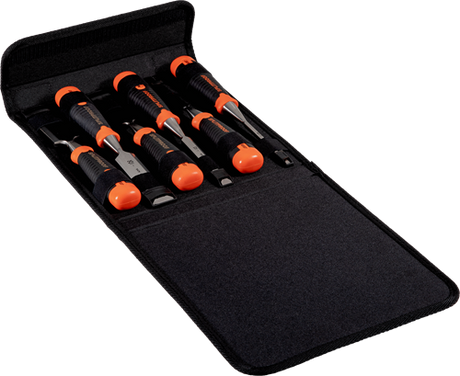 Bahco 434-s6-pp 6-teiliger ergonomischer Meißelsatz im Polyesterhalter | 434-s6-pp