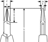 Bahco Flachzange Elektronik | 2646 mf