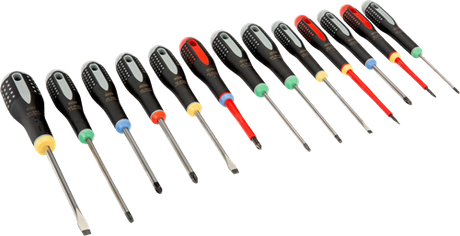 Bahco schroevendraaierset xl | gekleurd | be-9875 - 13-delig