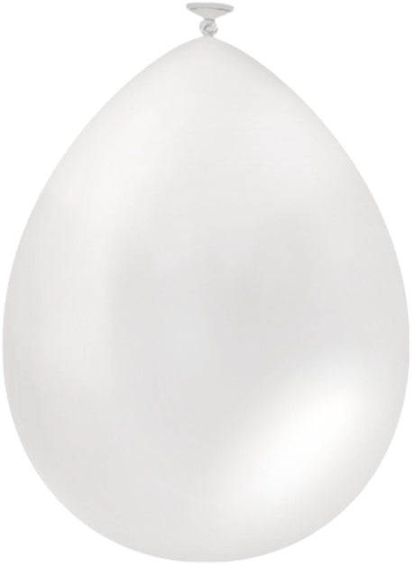 Paperdreams ballonnen metallic 10 stuks wit