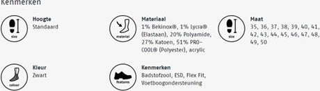 Bata cool ms 1 sokken | zwart | maat 47 - 31.017.014.47