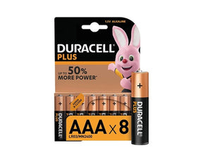 Duracell duracel plus 100 % aaa 8er-pack lr03 mn2400 (10 stück)