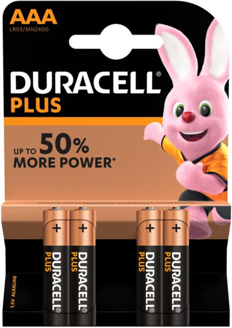 Duracell Plus Power AAA-Batterie 4 Stück