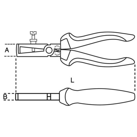 Beta, Beta Abisolierzange Beta Tools 1142bm mit Zweikomponentengriff