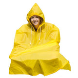 Puch Regen Poncho großer reifer Bereich gelb und blau