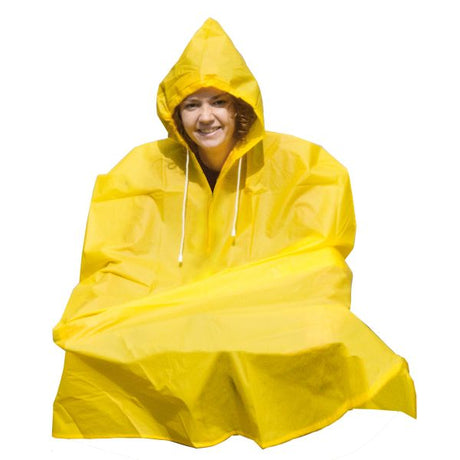 Puch Regen Poncho großer reifer Bereich gelb und blau
