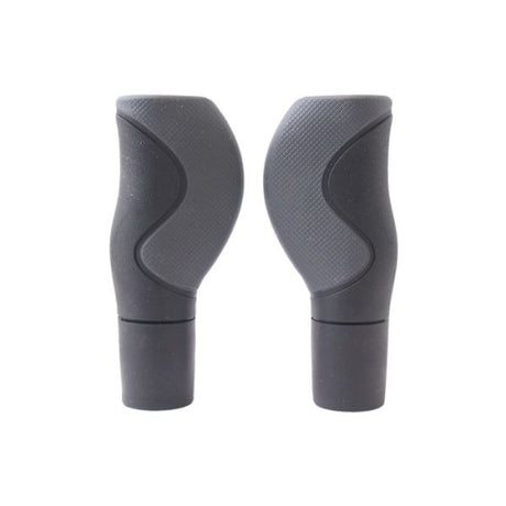 Ergonomische Griffset - 2 Komponenten - 130 130 mm - Schwarzgrau - mit Schneiderkante - Stange -Endkappe