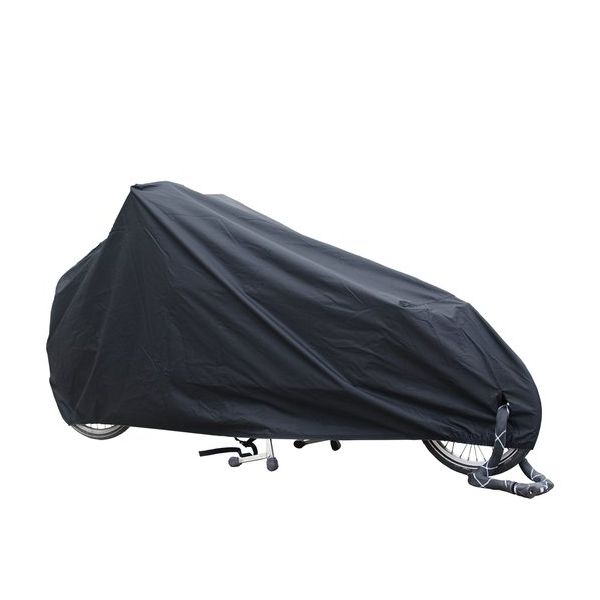 DS deckt Abdeckung DS Cargo Lastenfahrrad 2 Räder schwarz ab