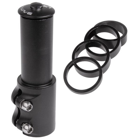 M-Wave Ahead Pin Extender 1-1 8 inkl. 4 Distanzstücke + Ahead-Stecker – schwarz
