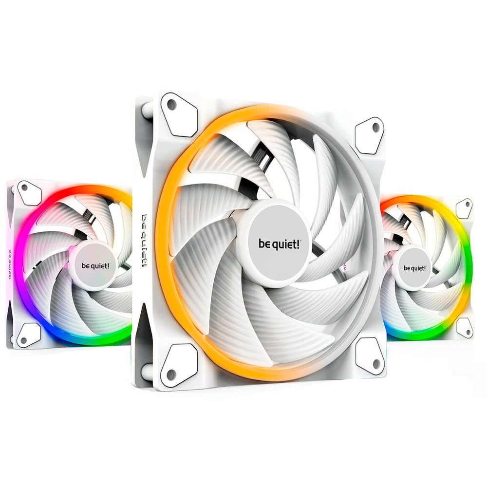 Ruhig sein! Hell weiß 120 mm PWM Hochgeschwindigkeits-Triple Pack