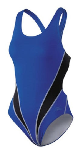 Beco Badeanzug Damen Polyester schwarz blau Größe 40