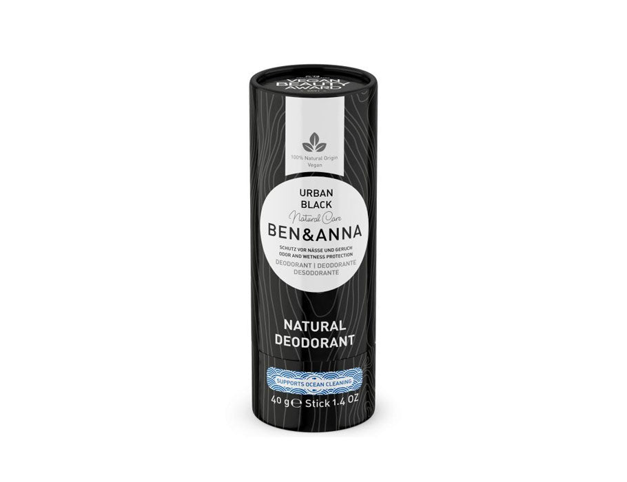 Ben Anna Deodorant in Papiertube – Urban Black – 40 Gramm