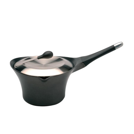 Berghoff auriga steelpan met deksel afneembaar handvat zwart ø16cm