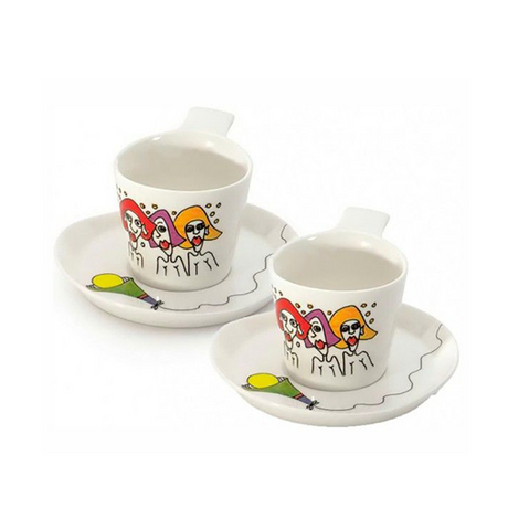 Berghoff eclipse koffiekop met bordje codriez 2 stuks