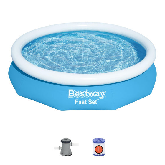 Bestway aufblasbares Pool-Schnellset mit Pumpe ca. 305-s