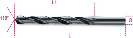 Beta spiraalboren, korte uitvoering hss gewalst 410 2,75 - 004100061