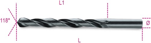 Beta -Metall -Spiralbohrer HSS 5,5 mm