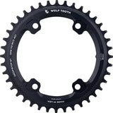 Wolf tooth components 110 bcd asymmetric 4-arm chainring shimano grx for hg+ 12-speed chain