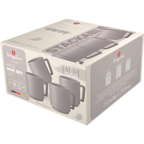 Berlingerhaus Tassenset 4-teilig Taupe