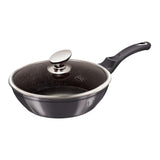Berlingerhaus Bratpfanne mit Deckel 24 cm Metallic Line Carbon Pro Edition Induktion