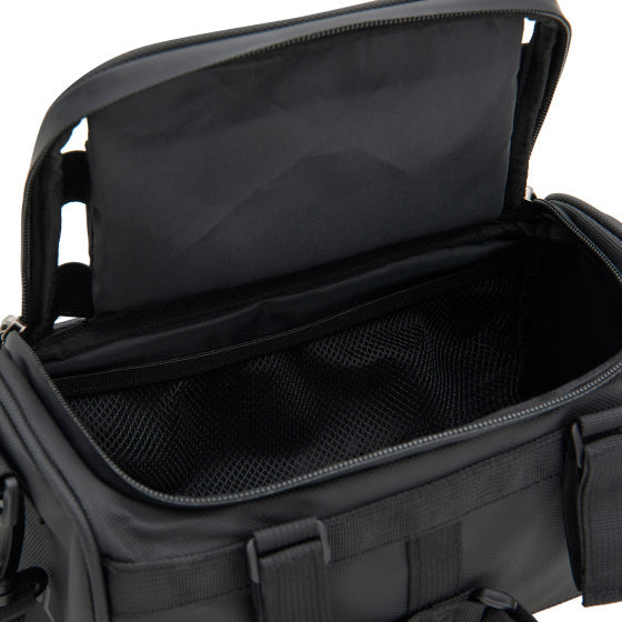 Wasserabweisende Fahrrad-Gravel-Lenkertasche mit Schultergurt, 4,7 l, Schwarz