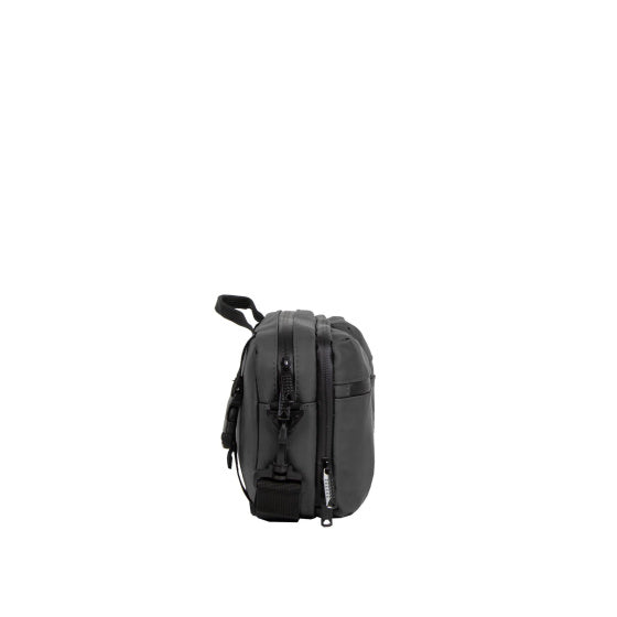 Spritzwasserabweisende Fahrrad-Lenkertasche mit Schultergurt 3l schwarz