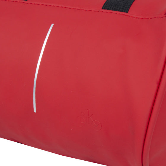 Spritzwasserabweisende Fahrrad-Lenkertasche mit Schultergurt 3l rot