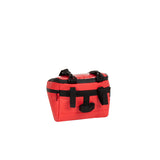 Spritzwasserabweisende Fahrrad-Lenkertasche mit Schultergurt 5l rot