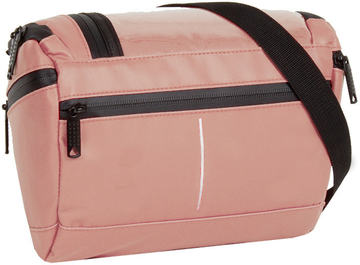 Fahrradspritzwasserabweisende Lenkertasche mit Schultergurt 5l rosa
