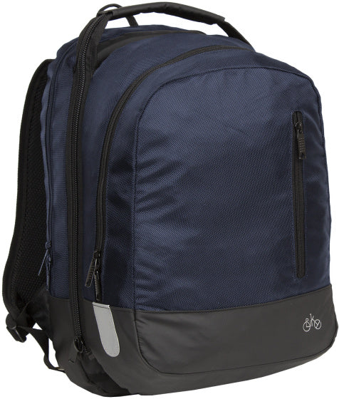 Bike Wave Fahrradrucksack Doppelte Fahrradtasche Nylon 20l Marineblau