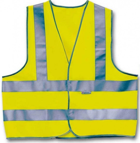 4-Akt-Sicherheitsweste 3 Streifen Unisex Gelbgröße xl