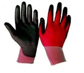 Werkhandschoenen vogel rood grootte 7