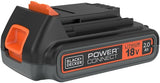 Black+decker lithium ion schuifaccu 18v. 2.0ah - bl2018-xj