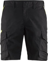 Blåkläder industrie short met stretch 14461832 | zwart high vis geel | maat 54 - 7330509758465