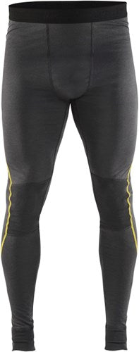 Blåkläder lange onderbroek 100% merino xlight 18441734 | donkergrijs geel | maat m - 7330509595121