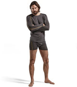 Blåkläder merino xlight onderhemd lange mouw 479917349835 | donkergrijs geel | maat l - 7330509545539