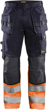 Blåkläder multinorm inherent werkbroek 14891513 | marineblauw oranje | maat 44 - 7330509720561