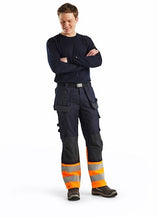 Blåkläder multinorm inherent werkbroek 14891513 | marineblauw oranje | maat 64 - 7330509720660