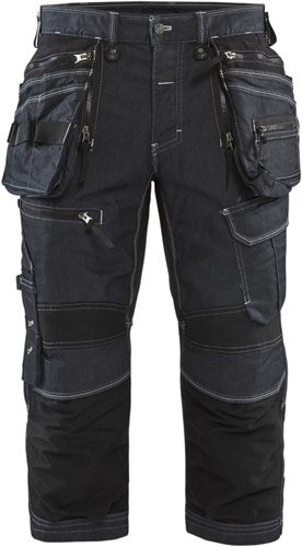 Blåkläder piraatbroek denim stretch x1900 19911141 | marineblauw zwart | maat 62 - 7330509554548