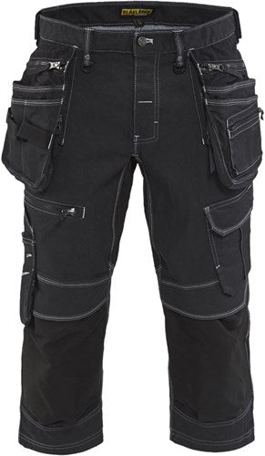 Blåkläder piraatbroek denim stretch x1900 19911141 | zwart | maat 50 - 7330509532850