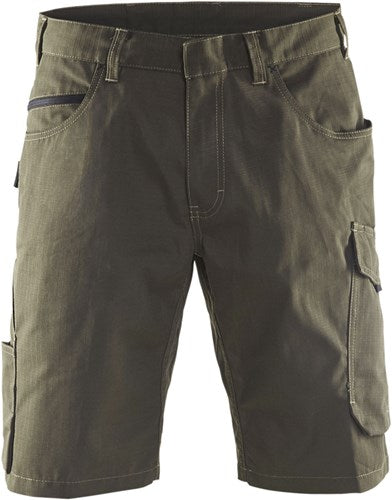 Blåkläder service short 14991330 | groen zwart | maat 58 - 7330509549407