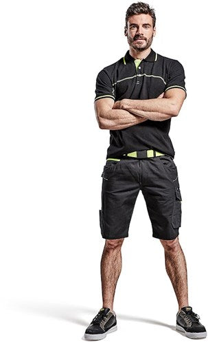 Blåkläder service short 14991330 | zwart high vis geel | maat 62 - 7330509549728