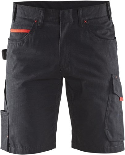 Blåkläder service short 14991330 | zwart rood | maat 46 - 7330509549759
