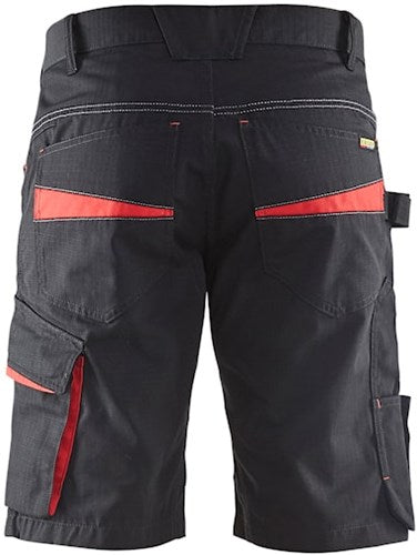 Blåkläder service short 14991330 | zwart rood | maat 56 - 7330509549803
