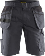 Blåkläder service short met spijkerzakken 14941330 | medium grijs zwart | maat 62 - 7330509688908