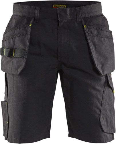 Blåkläder service short met spijkerzakken 14941330 | zwart high vis geel | maat 54 - 7330509688960