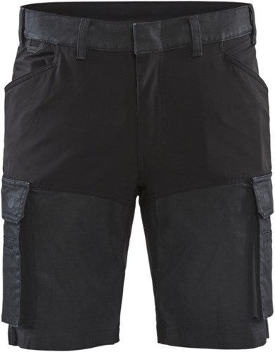 Blåkläder service short met stretch 14371147 | marineblauw zwart | maat 62 - 7330509718063